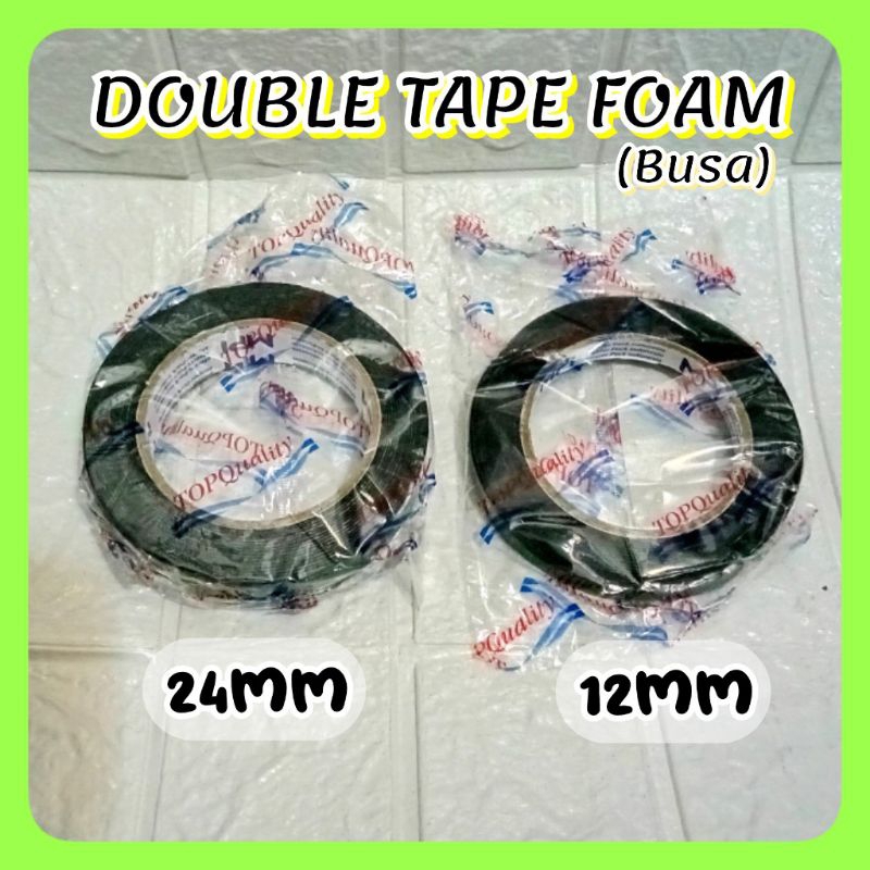 

Double Tape HIJAU - + 24mm Lem bolak balik Foam Busa DOUBLE TAPE FOAM / Busa lem bolak balik dobel tep isolasi kurang lebih 24mm 24 mm 1 in 1" inc inchi inch 12mm setengah 12 mm 1/2