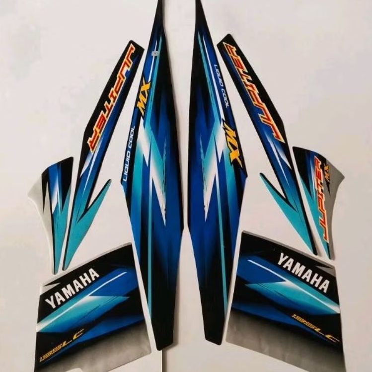 STRIPING LIST STIKER JUPITER MX LAMA 135 MX OLD TAHUN 2006 2007 SILVER HITAM
