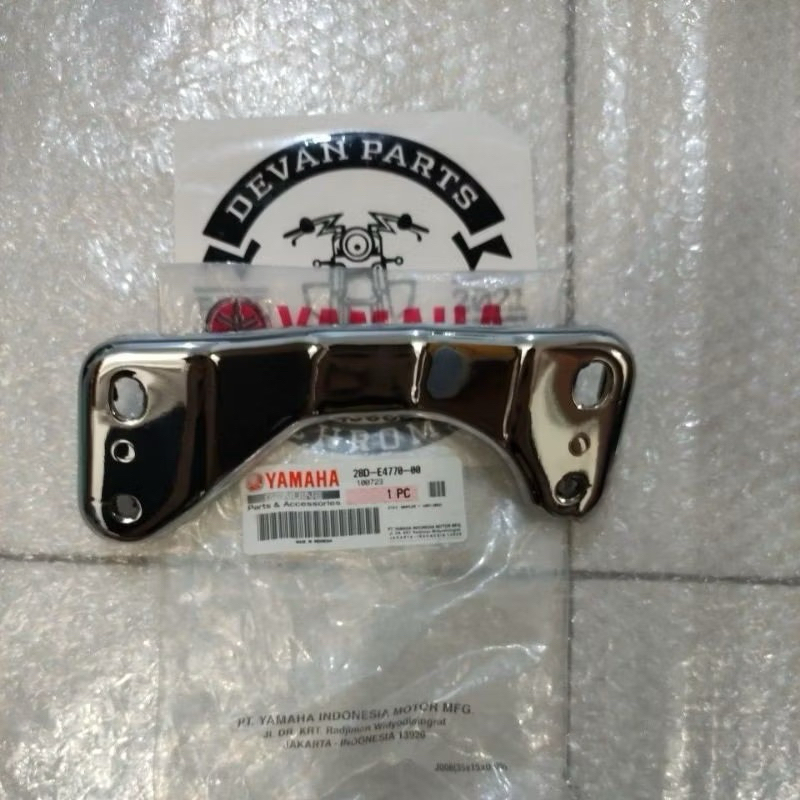 BREKET DUDUKAN KNALPOT MIO SMILE SPORTY MIO LAMA OLD CHROME CROME