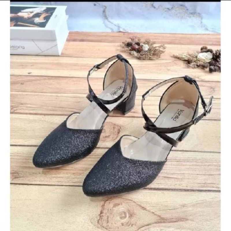 sepatu heels hak tahu 5cm