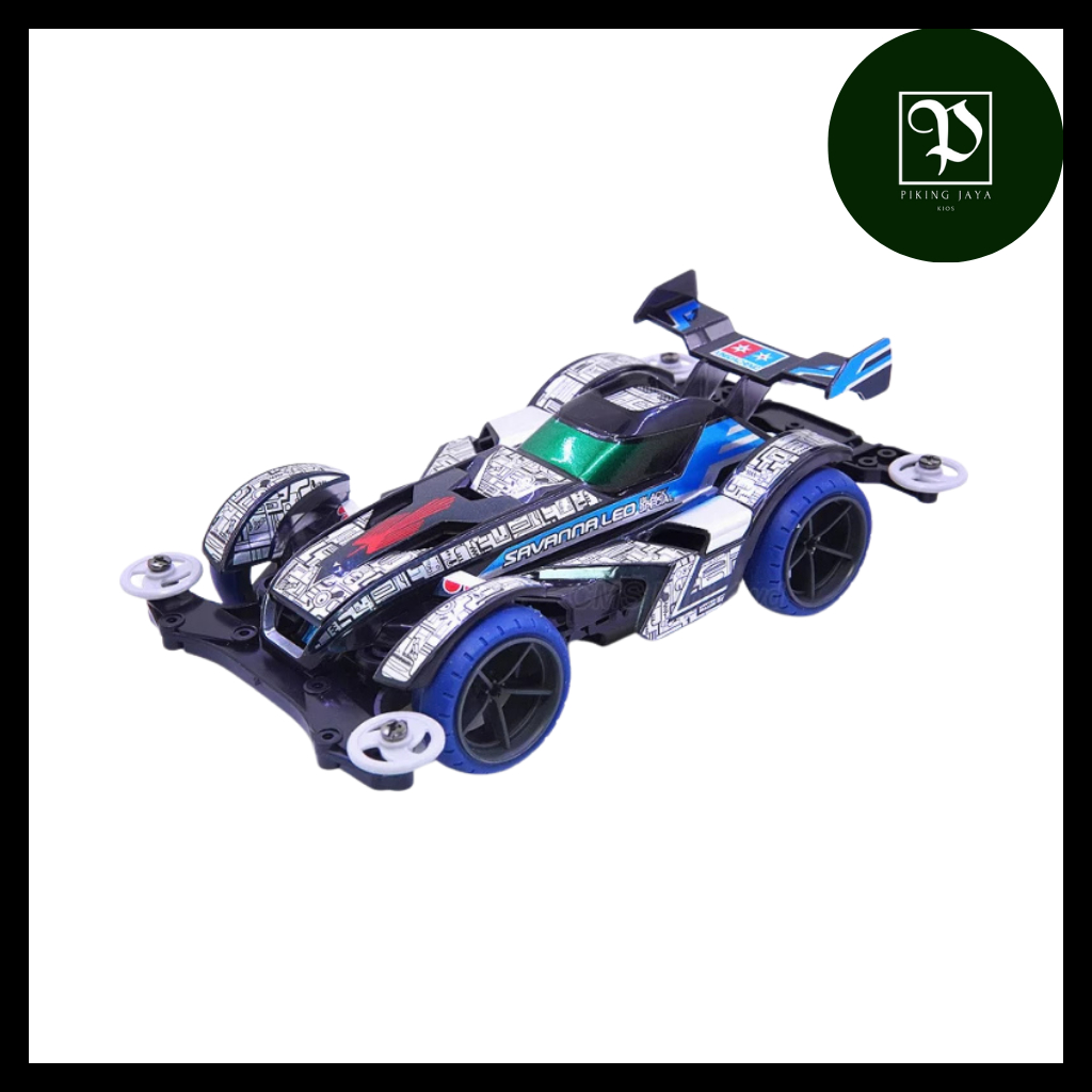 Tamiya Mini 4WD Daxing Savanna Leo Black Clear Special MS Chassis - Rep. Tamiya Merk Daxing