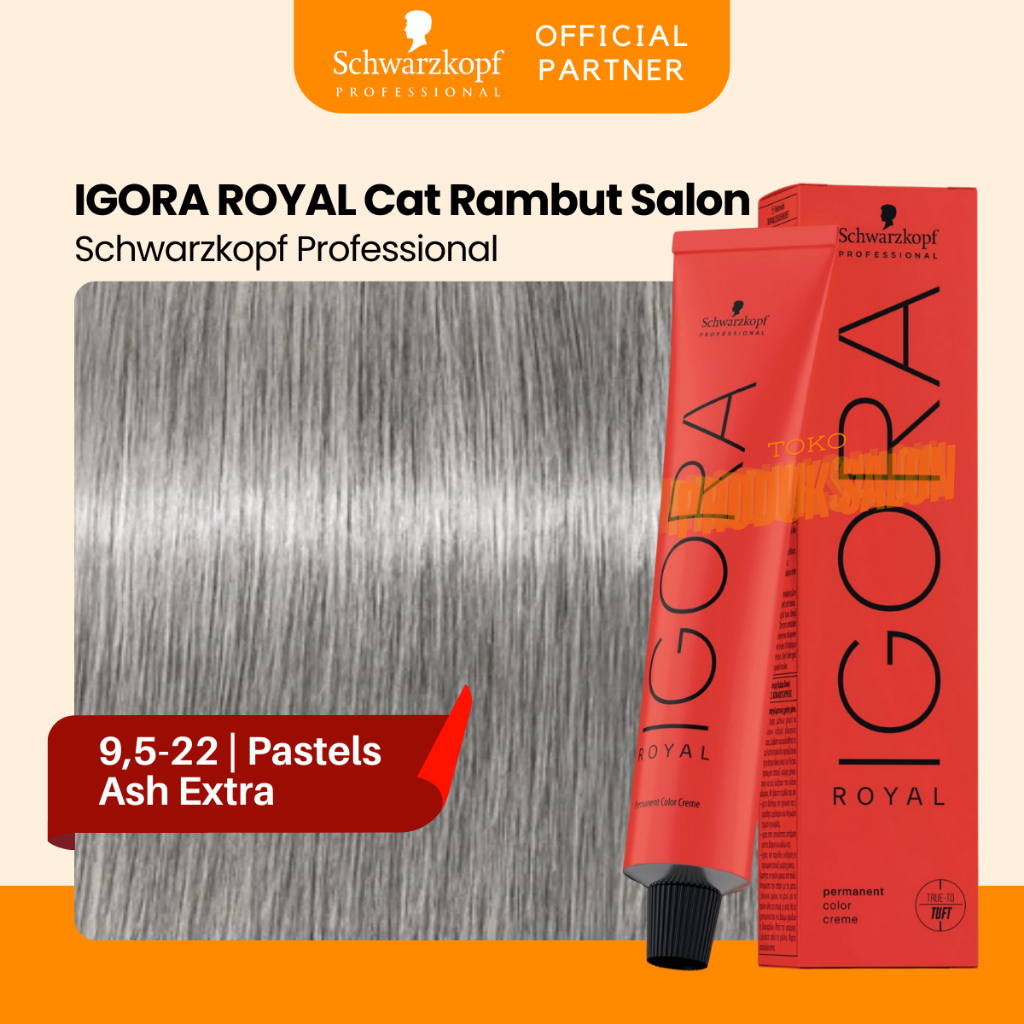 CAT RAMBUT EROPA SCHWARZKOPFHaircolor IGORA 9,5-22 PASTELS ASH EXTRA 60g