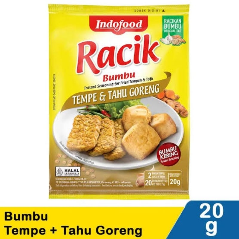 

Racik Bumbh Tempe dan Tahu Goreng 20gr