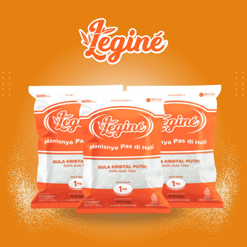 

Gula Pasir kemasan 1 Kg LEGINE