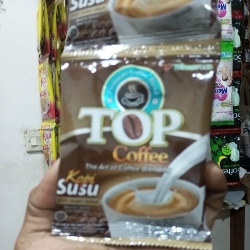 

top coffee kopi susu 12 saset