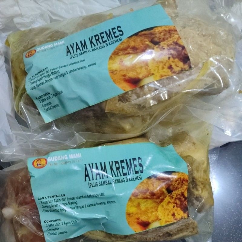

Ayam Kremes isi 4pcs 2 paha 2 dada