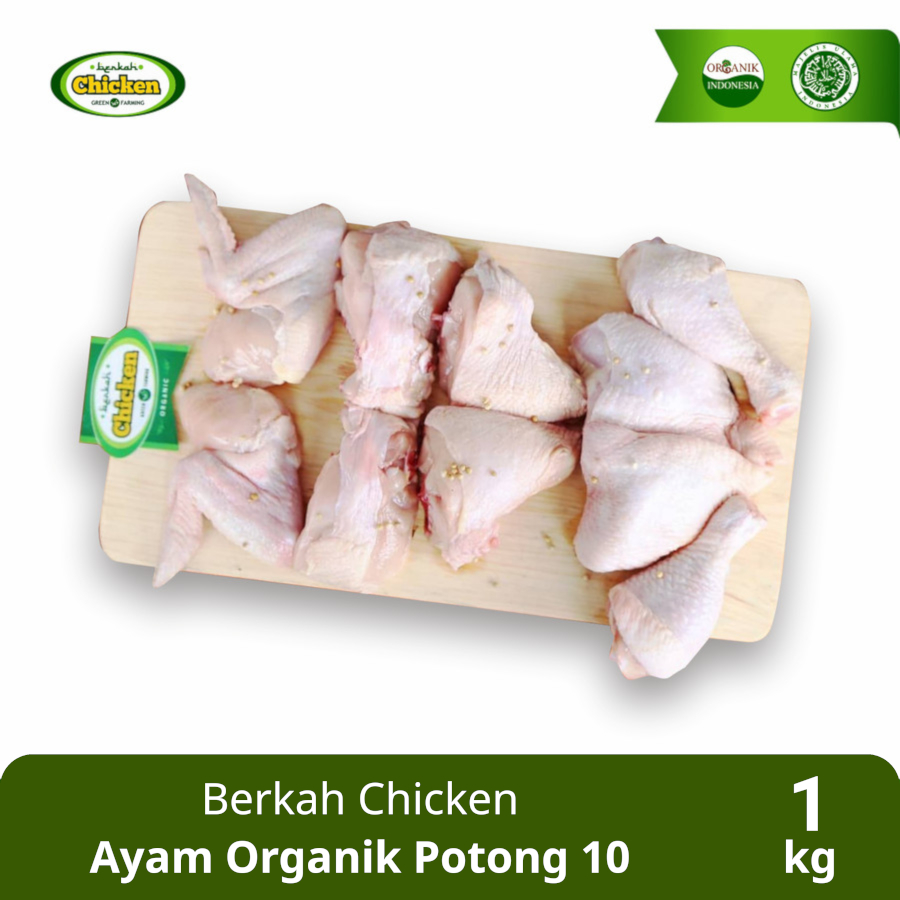 

Ayam Organik Potong 10 1kg Berkah Chicken