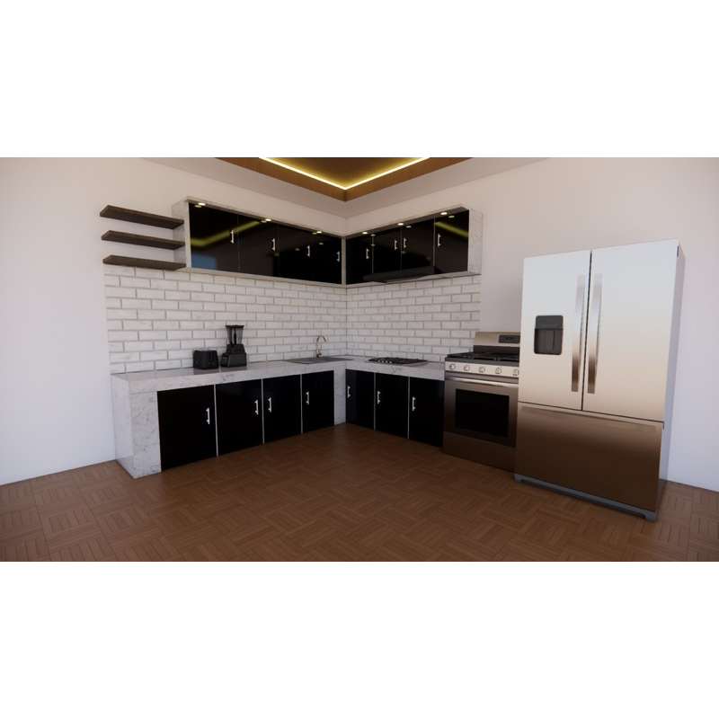 pvc glossy hitam hoda T517 (PERLEMBAR)