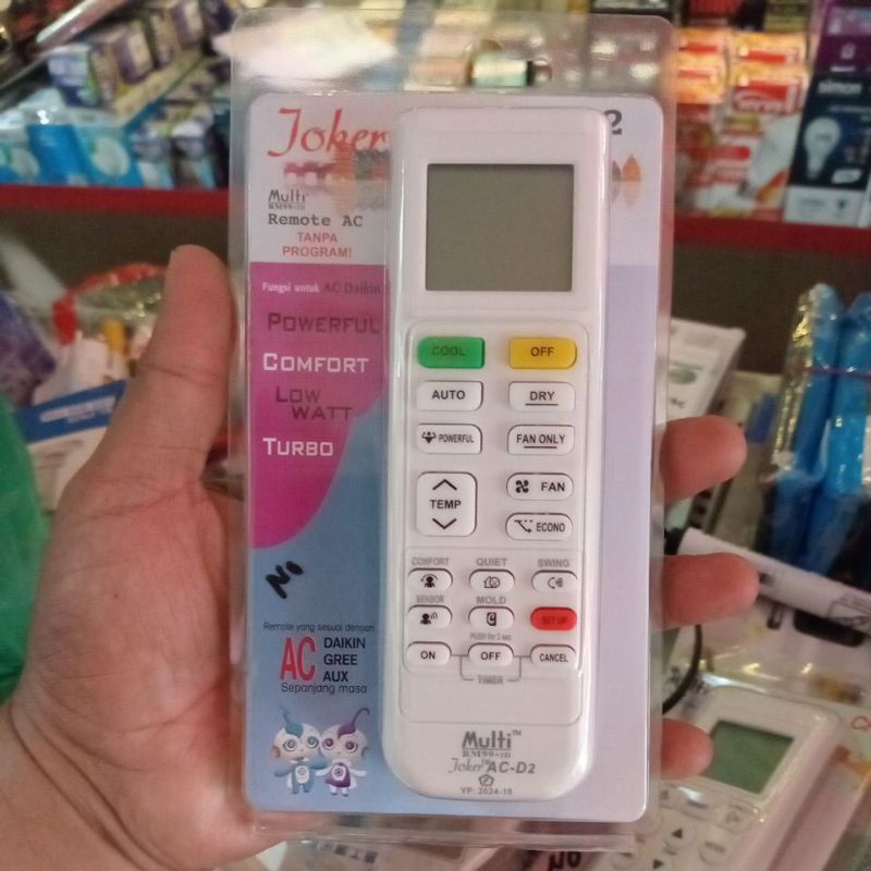 Remote  AC Dikin Remote AC gree Remote AC AUX Fungsi untuk AC Daikin PowerFul low watt Turbo