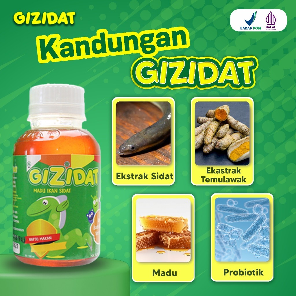 

GIZIDAT Multivitamin Penambah Nafsu Makan Anak (TERLARIS) - 1 Box