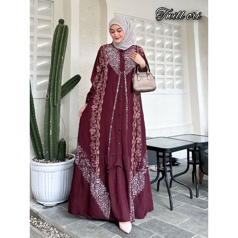 GAMIS TWILL ORI TWILL RAYON CANDIMEKAR GAMIS TWILL  MALAMAN TERBARU TERLARIS  DAN KEKINIAN GROSIR BA