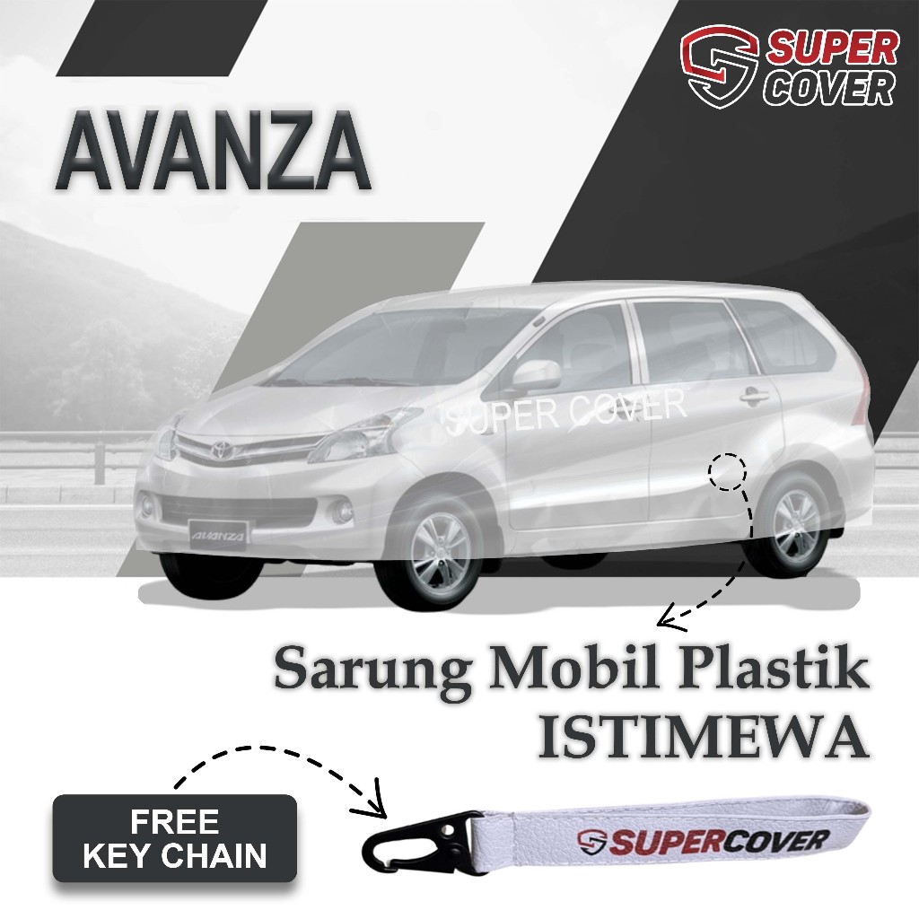Sarung Mobil Plastik Istimewa Avanza cover mobil plastik waterproof