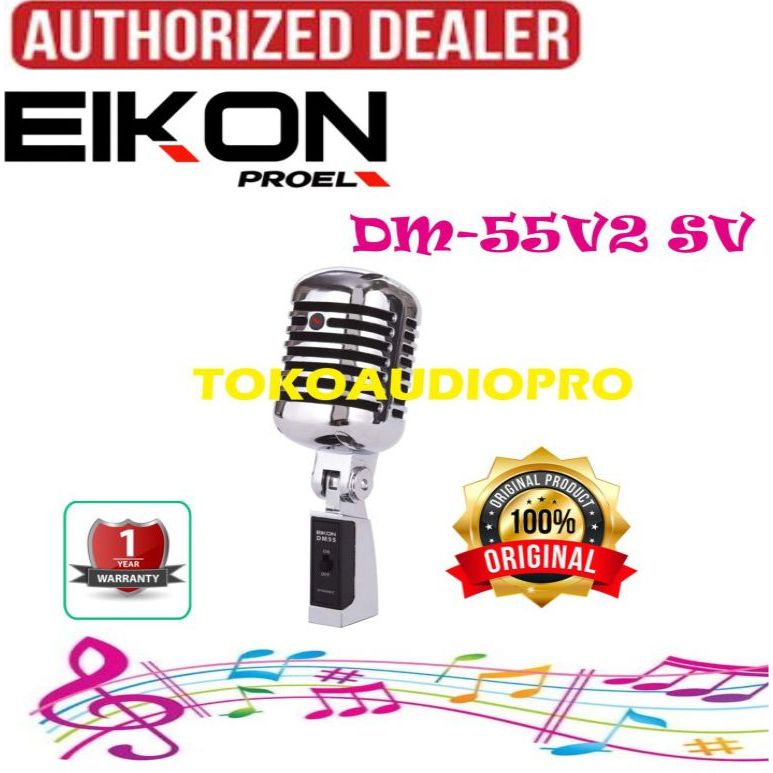 PROEL Eikon DM55V2 Microphone Wired Handhel Original Eikon DM-55 V2