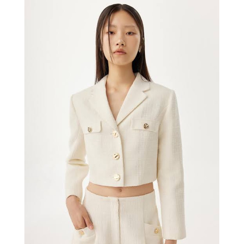 JASPAL Metallic Tweed Blazer Size M BNWT