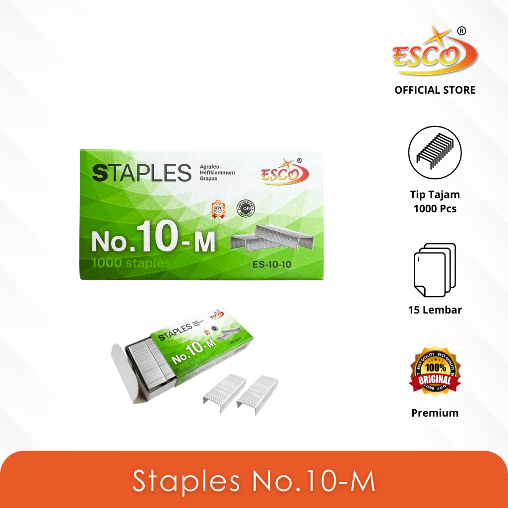 

ESCO Staples No.10-M / Isi Stapler / Refill Stapler ES-10-10
