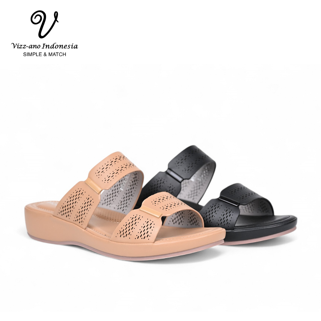 Vizzano Shoes Wedges Sandal Empuk Wanita Design Kamila