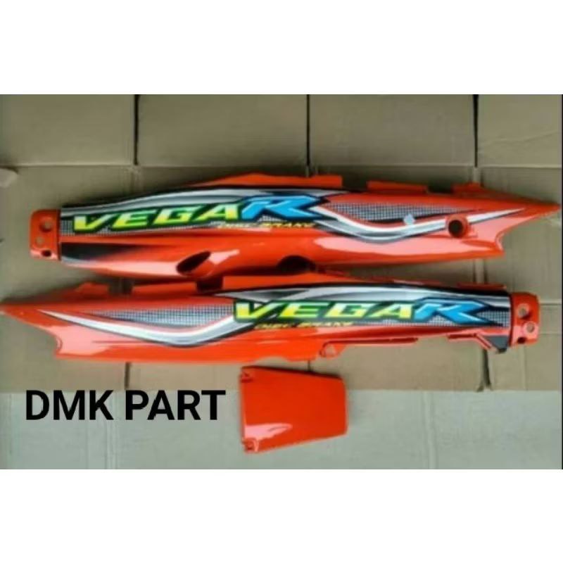 cover body bodi yamaha vega r lama warna oren set striping