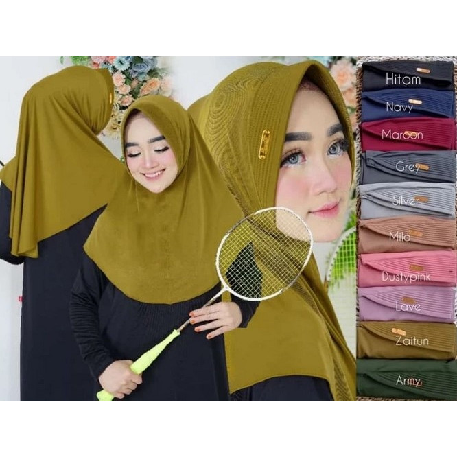 Hijab Sport Aulia L Jersey Premium Original Aulia