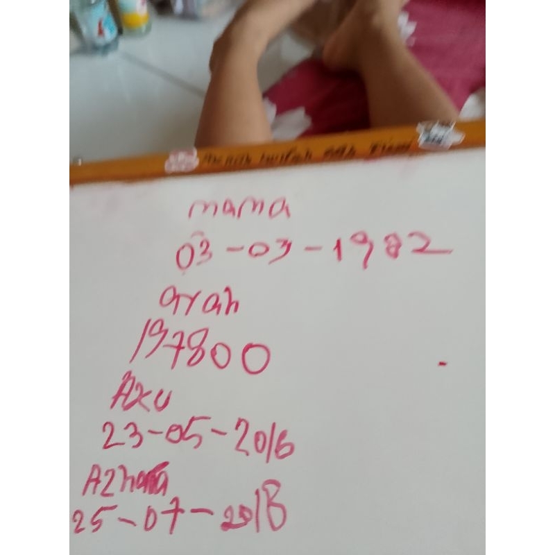 

papan tulis warna putih sama hitam ukuran60x80cm