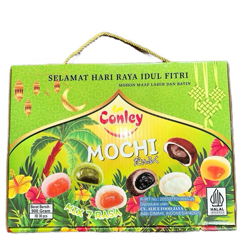 

MOCHI CONLEY EDISI LEBARAN MIX 7 RASA ISI 30PCS Camilan Manis