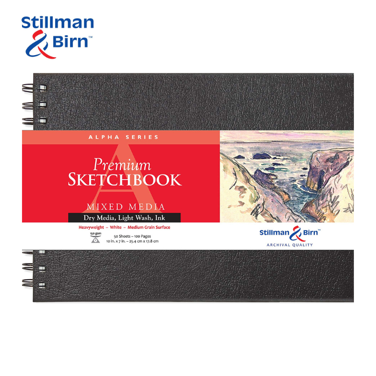 

STILLMAN & BIRN Alpha Wirebound Series Premium Sketchbook Mixed Media 50 Sheets