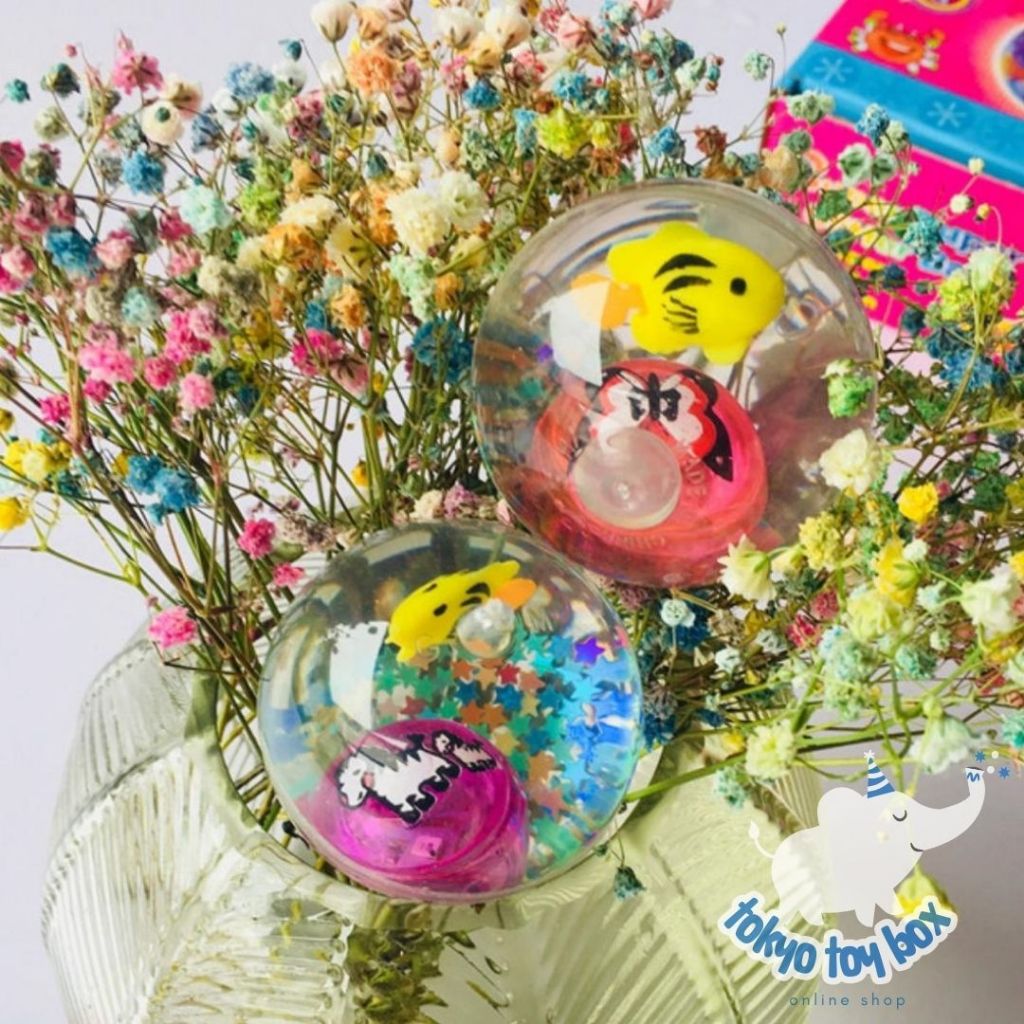 [Whispers] Mainan Bola Bekel Karet Led id Jumbo / Bola Lempu ID Air Waterball