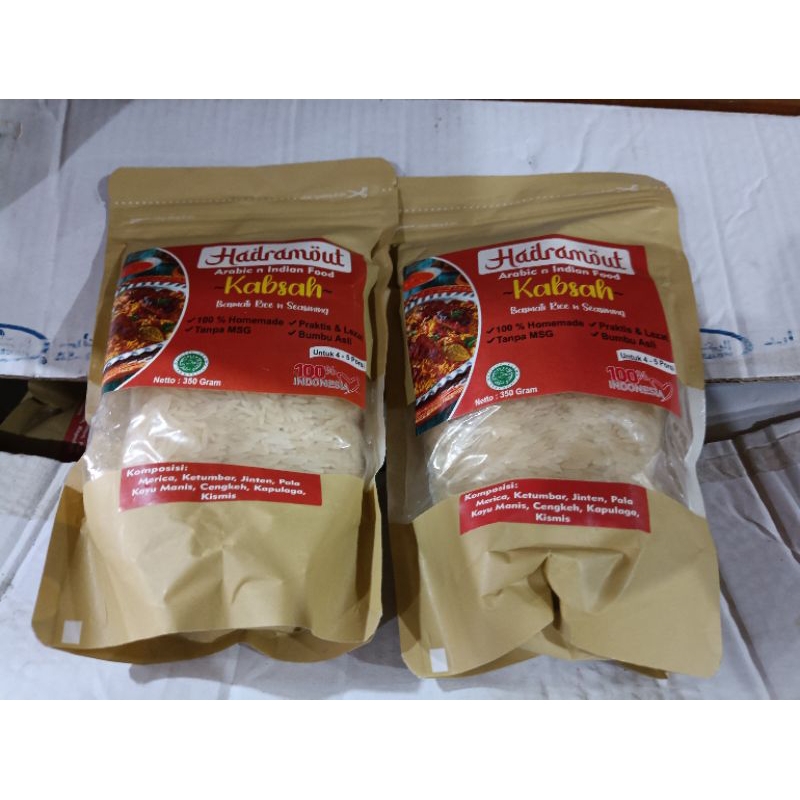 

Bumbu Masak Hadramout Plus Beras Basmati Kemasan 350gr