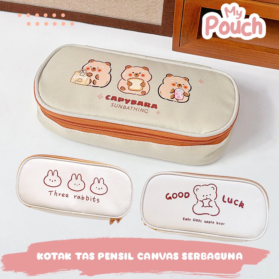 

Tempat pensil Capybara Canvas/ Pencil Case Softcase Cute