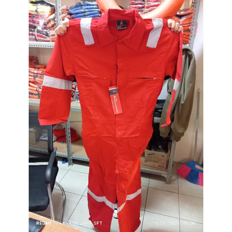 wearpack coverall New Nomex IIIA merah coverall tahan api new nomex ori