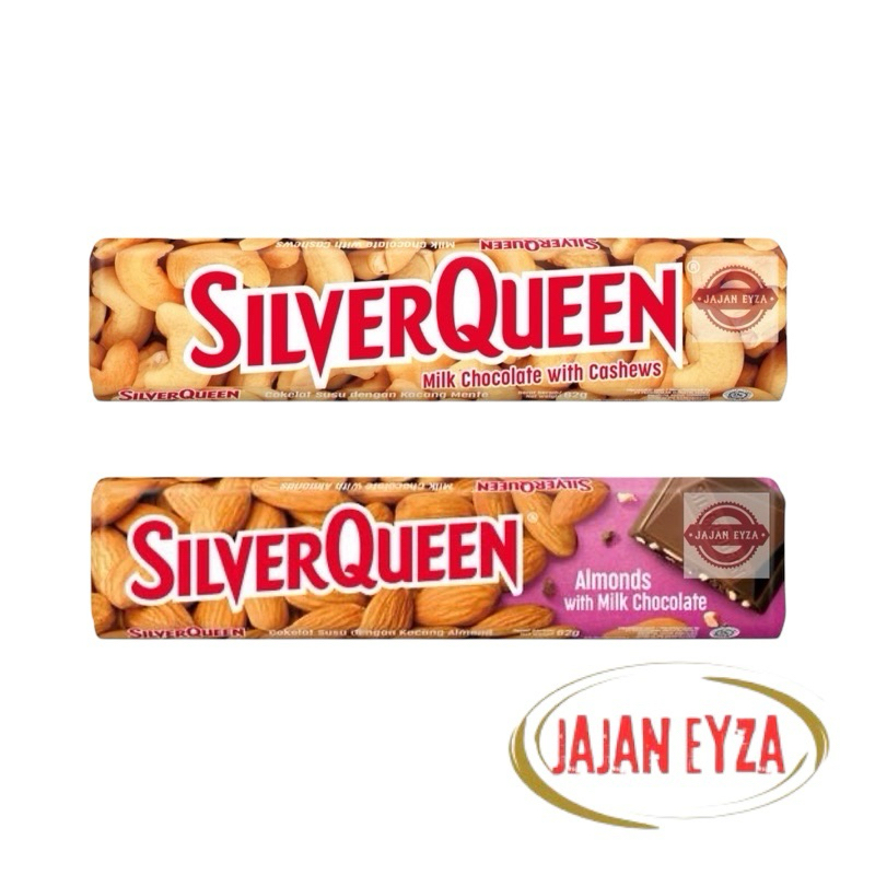 

SILVERQUEEN 22gr KECIL / SILVERQUEEN CASHEW / SILVERQUEEN ALMOND / COKLAT KILOAN / SILVER QUEEN