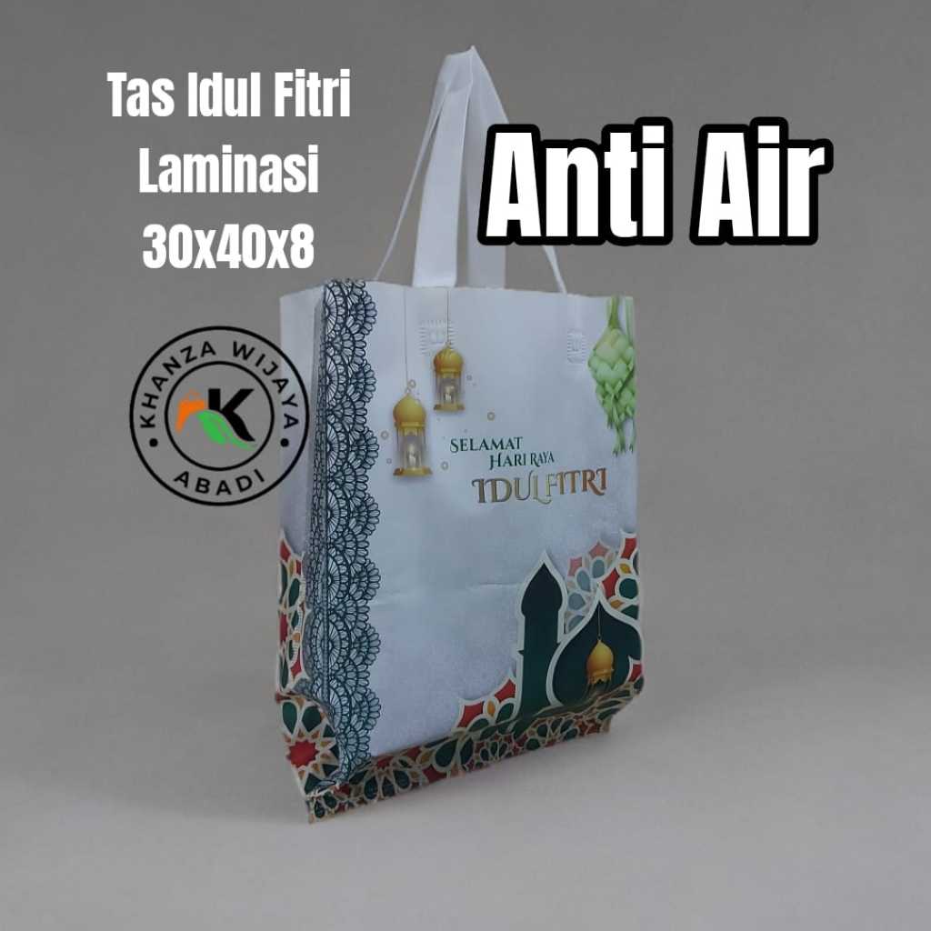 

Tas Idul Fitri 30x40 Laminasi / Tas HLS Lebaran Laminasi uk 30x40 / Sablon 2 sisi / Lusinan