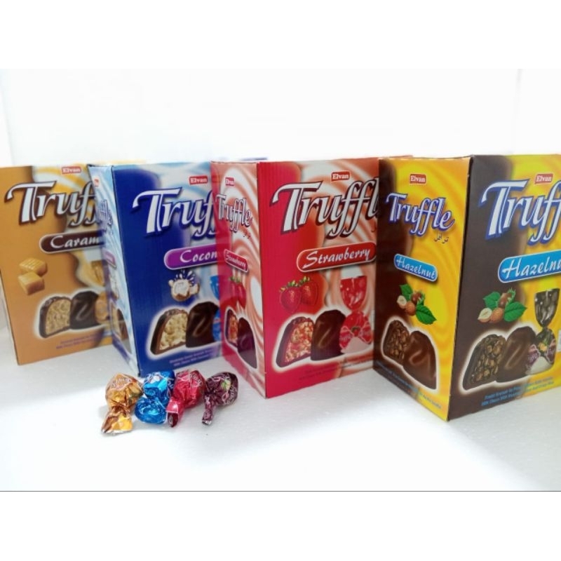 

Coklat Arab Truffle Elvan Mix's 1kg Asli Coklat Turki Truffle Elvan mix's 1kg