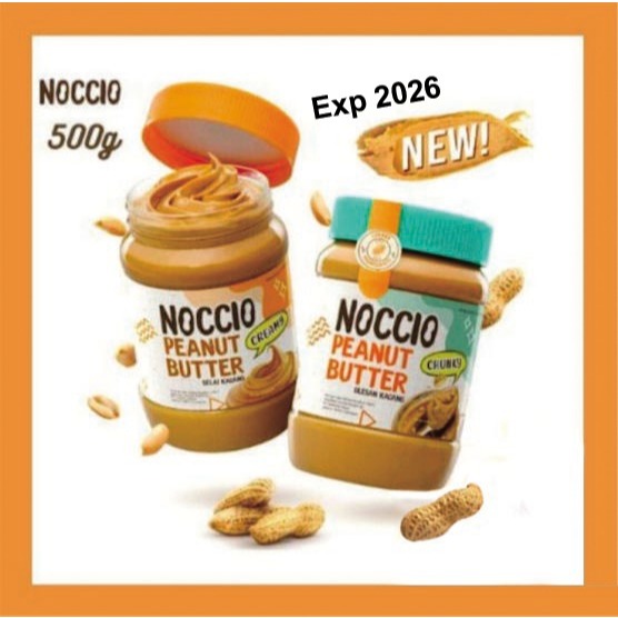 

Noccio Peanut Butter Besar 500gr Exp Terbaru Februari 2026 PROMO HALAL