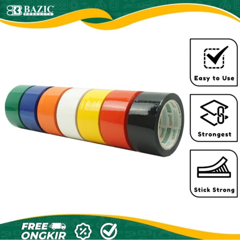 Lakban Warna warni Kain Cloth Tape Hot BASiC