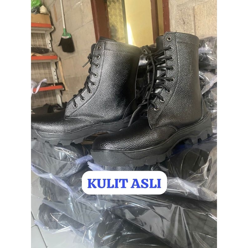 SEPATU PDL KULIT ASLI KULIT JERUK