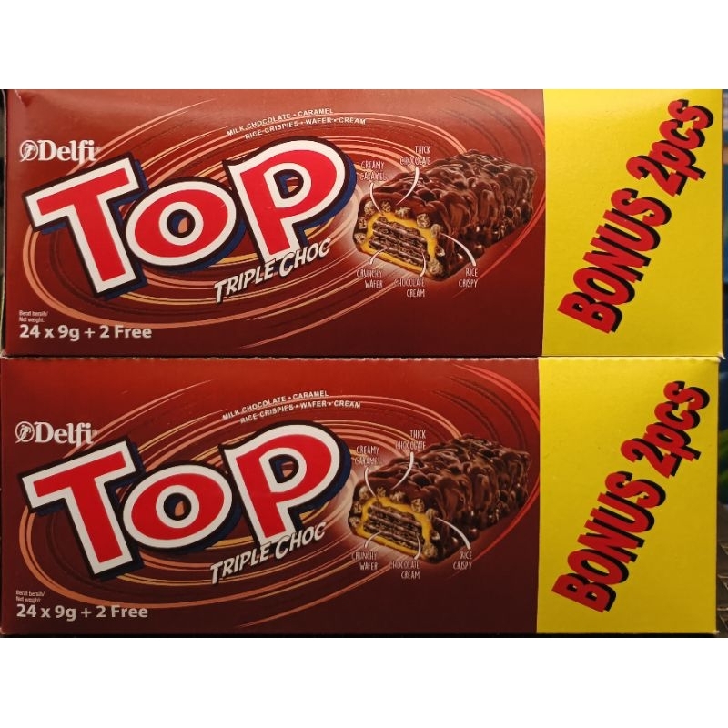 

Delfi Top Triple Choc 24 x 9g + 2 Free