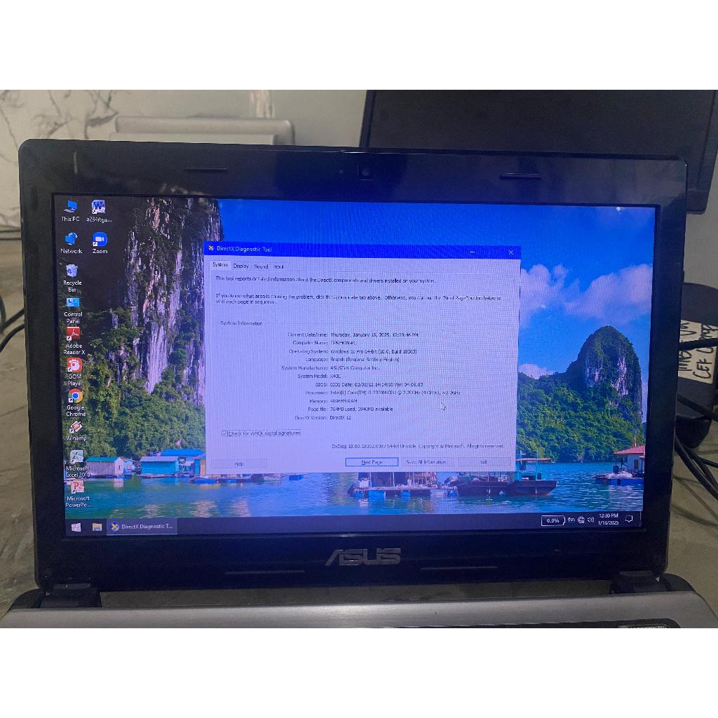 Laptop Asus A43E Casing  + mesin normal + lcd normal