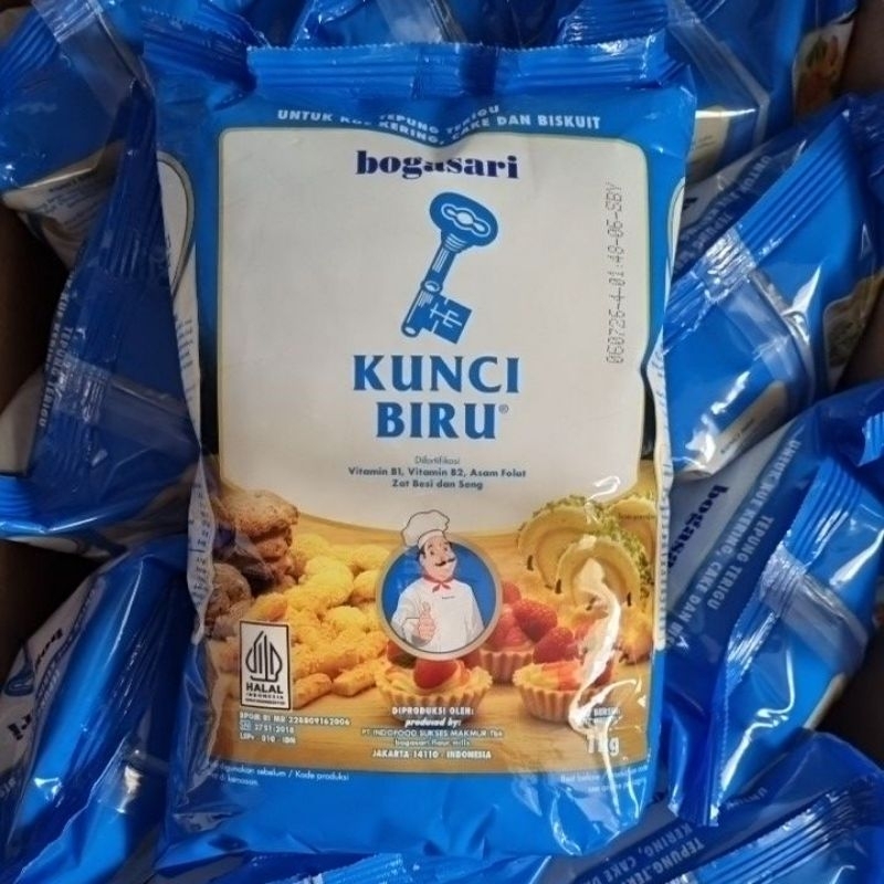

Bogasari Kunci Biru Tepung Protein Rendah 1kg