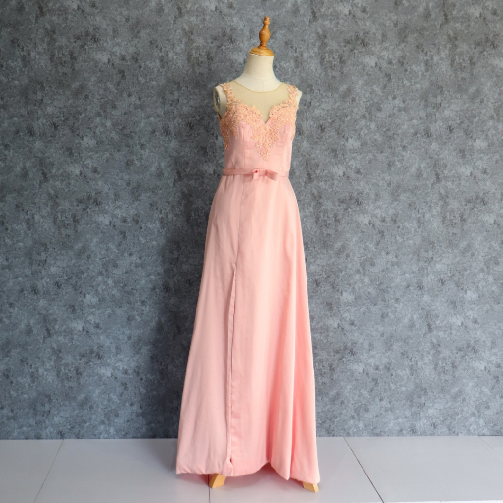 Peach Bridesmaid Group B Dress Preloved Second