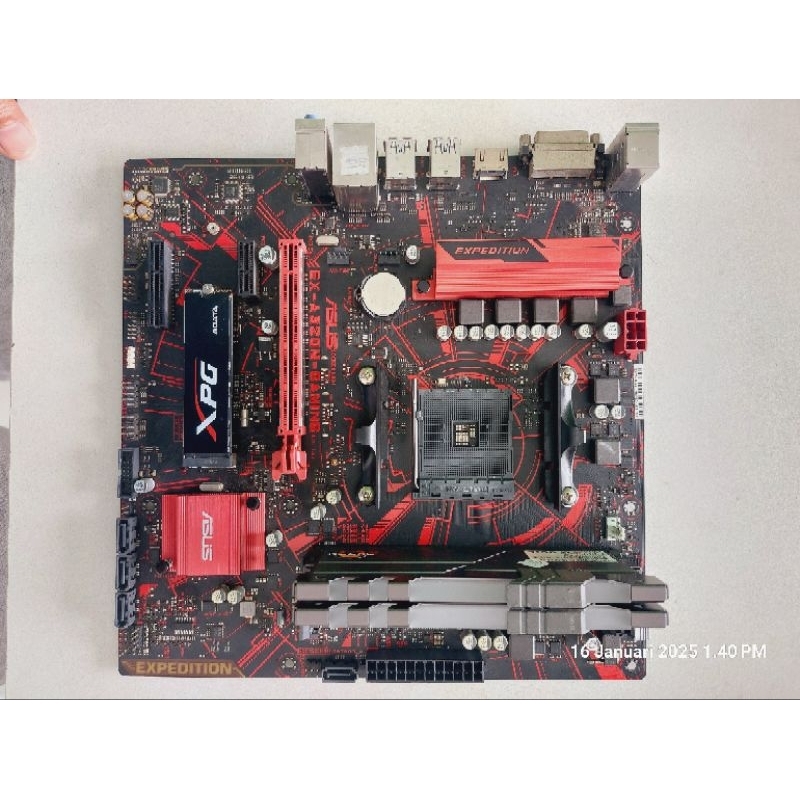 Motherboard Ryzen AM4 EX-A320M-GAMING RGB HEADER ASUS AURA