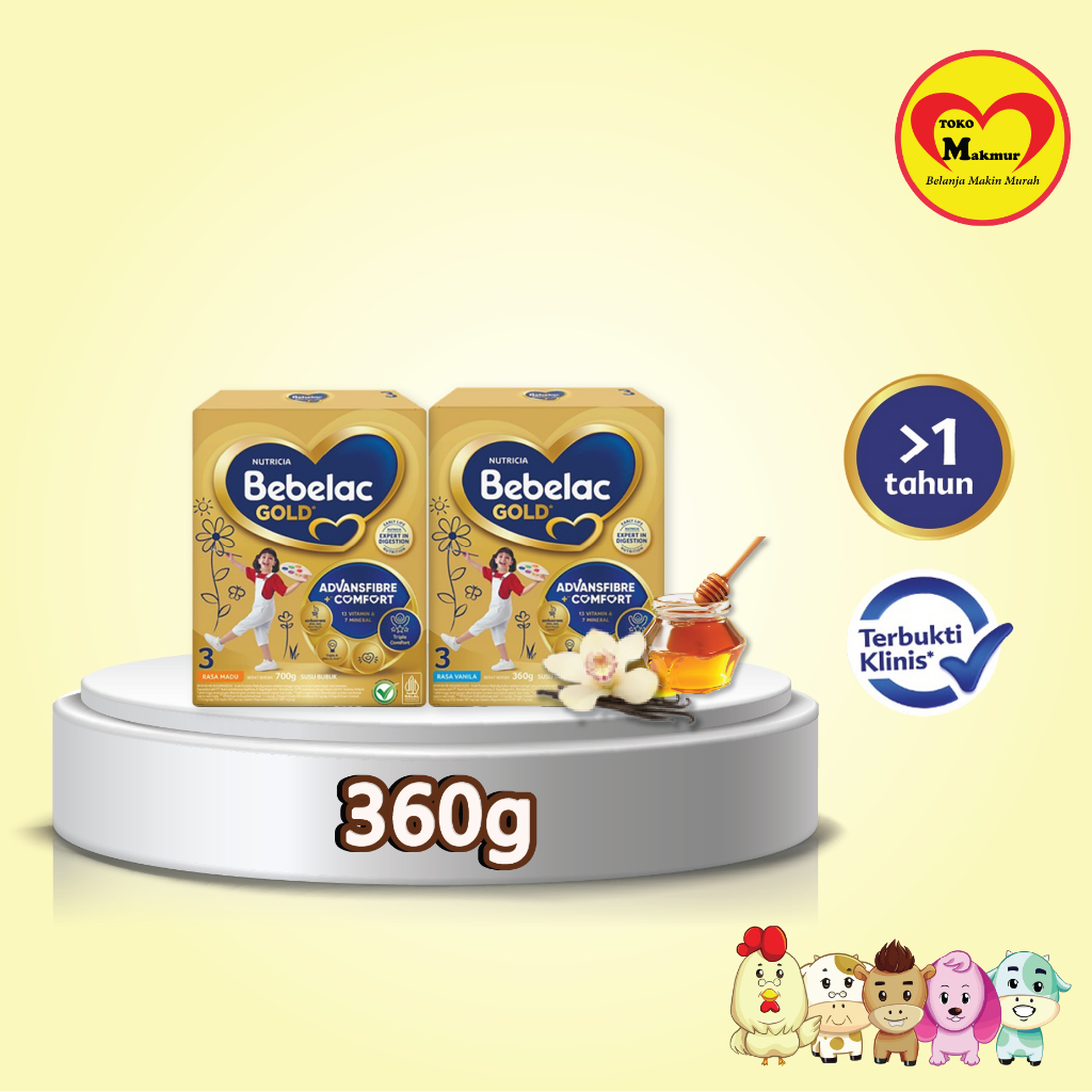 Bebelac Gold 3 Vanila / Madu 360gr / T oko Makmur Gresik