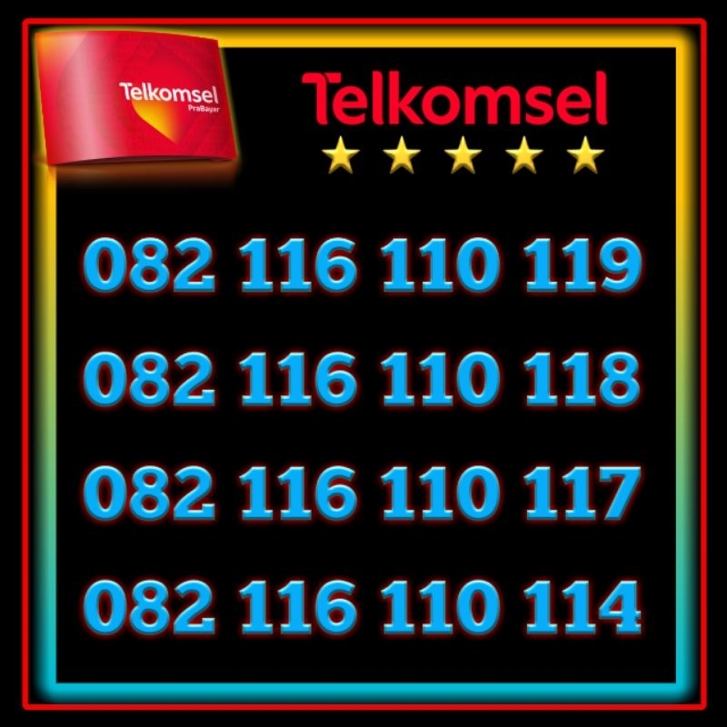 Nomor Cantik varian angka minimalis berkualitas spesial perdana Telkomsel simPATI 11x 11x 11x
