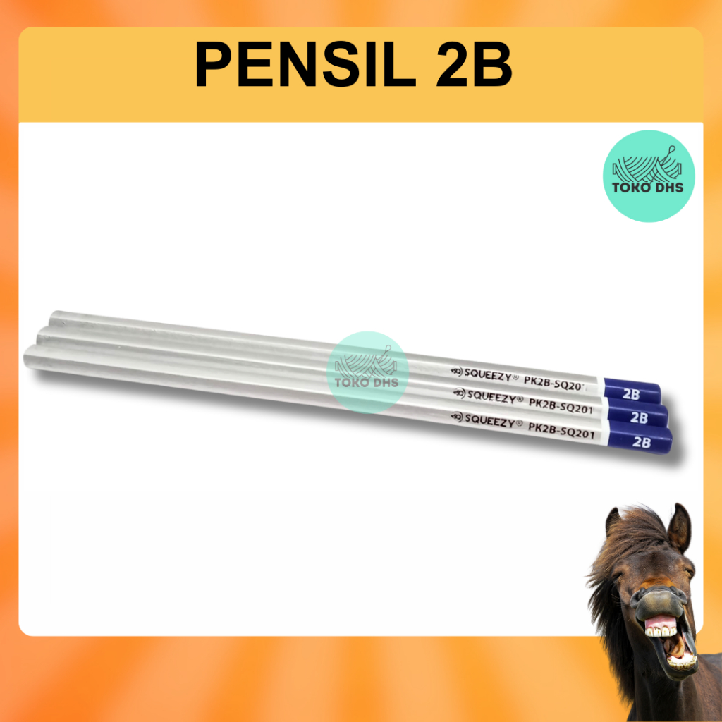 

Pensil 2B Premium merk Squeezy cocok untuk ujian