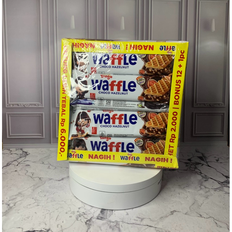 

TANGO WAFFLE RASA CHOCO HAZELNUT 1 BOX ISI 12pcs