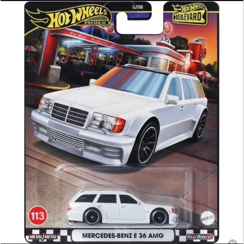 Hot Wheels Mercedes Benz E 36 AMG Boulevard White