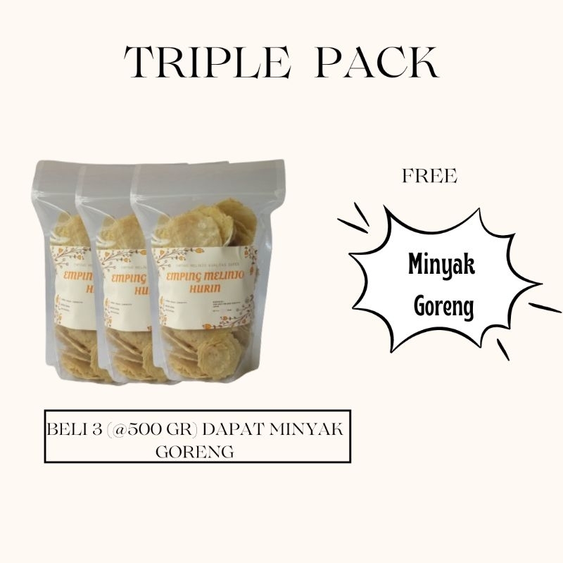 

Emping Melinjo Mentah Kualitas Super Kering 500 Gram (DAPAT 3)