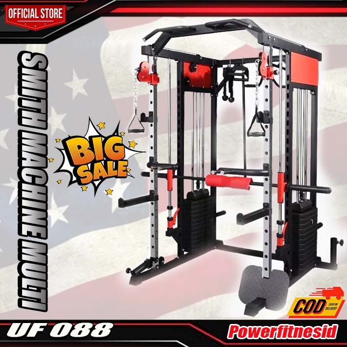 Smith Machine with Weight Stuck - Multifunction Home Gym Machine UF088