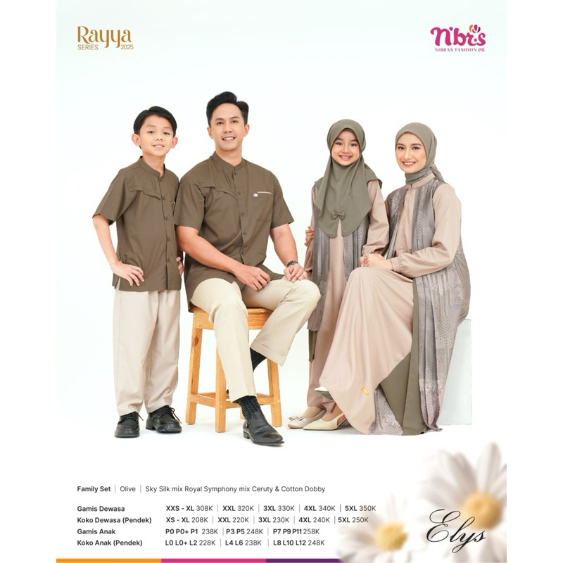 ELYS OLIVE KOKO & GAMIS ANAK BY NIBRAS