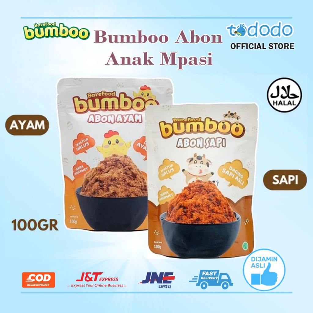 

Abon Asli BUMBOO Tekstur Lembut MPASI Si Kecil - Sumber Protein - Tanpa MSG - Tanpa Pengawet