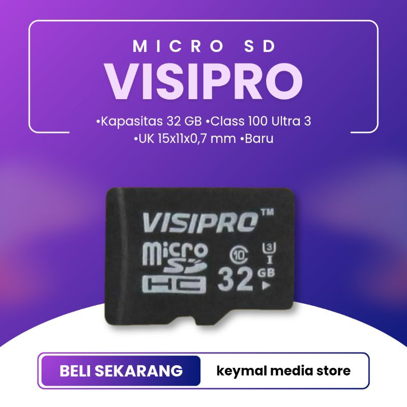 Micro SD VISIPRO 32 GB Asli Orii